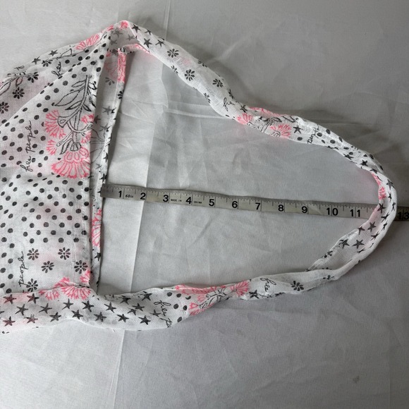 Free People Lot Of 2 Lightweight Tote Bags Floral Star Reusable Shopping Boho - Picture 8 of 8